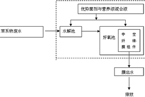利用微生物強化MBR工藝處理苯系物工業廢水的方法
