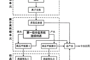 高含鹽工業廢水分鹽零排放系統