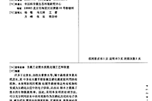 含氮工業廢水脫氮處理工藝和裝置