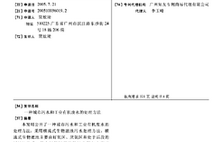 城市污水和工業有機廢水的處理方法