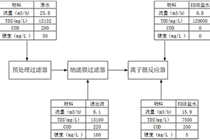 反滲透裝置排放的濃鹽水的處理系統及工業廢水處理系統