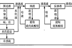 焦化含硫廢水的資源化處理方法