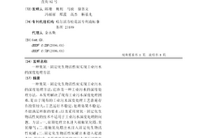 臭氧-固定化生物活性炭實現工業污水的深度處理方法