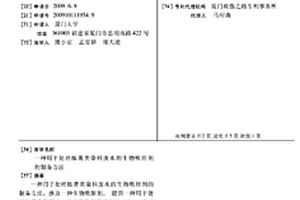 用于處理酞菁類染料廢水的生物吸附劑的制備方法