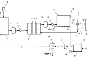 用于處理醫藥中間體廢水的電化學氧化-MBR系統