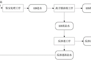 煤化工高鹽廢水的處理工藝及系統