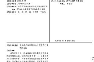雙頻超聲波吹脫廢水中揮發性污染物的方法