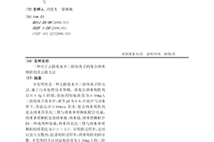 用于去除廢水中三價鉻離子的復合納米吸附劑及去除方法