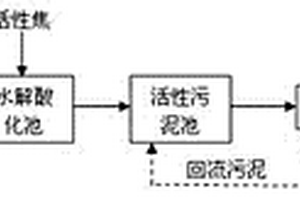 利用活性焦處理印染廢水的系統及其工藝