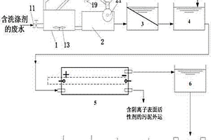去除生活廢水中洗滌劑的處理系統
