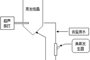 高鹽有機廢水蒸發結晶同步去除有機物的純化制鹽系統及方法