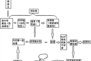 利用電驅動膜分離脫硫廢水的方法
