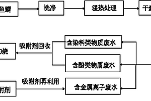 淡水魚魚鱗吸附劑的制備方法、應用及再生使用方法