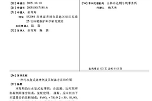 污水復式處理劑及其制備方法和應用