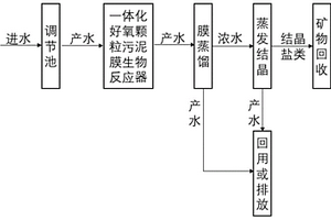 高鹽高有機物廢水資源化與零排放的處理系統