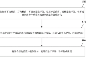 降解廢水COD的復合菌劑及其制備方法