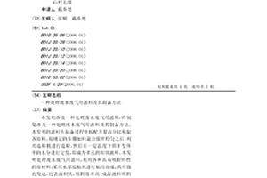 處理廢水廢氣用濾料及其制備方法