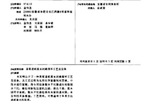 草漿造紙廢水閉路循環工藝及設備