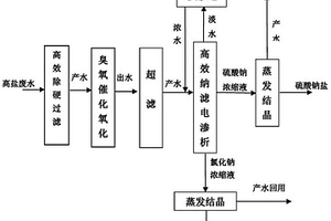 煤化工高鹽廢水的分質分鹽處理裝置和處理方法