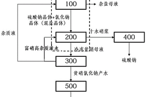 基于膜式分離鹽硝的含鹽廢水循環處理系統和方法