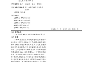 具有金屬拉絲外觀的塑料表面鍍膜方法