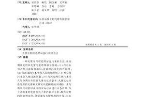 光催化持續處理動態污水的方法