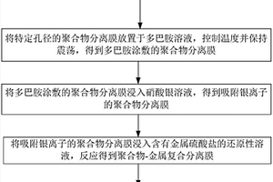 聚合物-金屬復合分離膜制備方法及應用