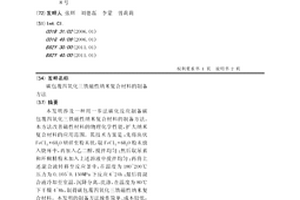 碳包覆四氧化三鐵磁性納米復合材料的制備方法
