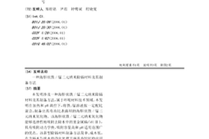 海膽狀鐵/錳二元納米除鎘材料及其制備方法