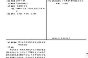 稻殼灰固化環境有害組分重金屬鎘和鉛的方法