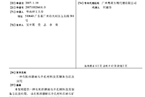 有機柱撐蛭石介孔材料及其制備方法及應用