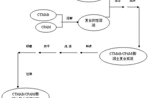 CTMAB/CPAM/膨潤土復合插層材料制備方法