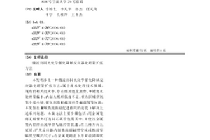 微波協同光化學催化降解反應器處理量擴張方法