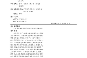 重金屬離子絡合劑及其制備方法和應用