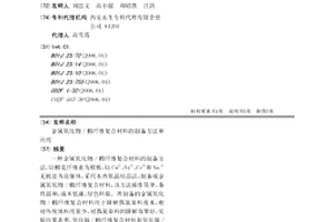 金屬氧化物/棉纖維復合材料的制備方法和應用