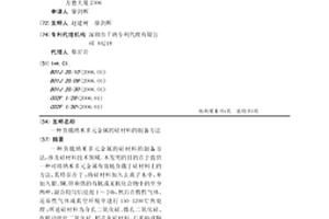 負載納米多元金屬的硅材料的制備方法