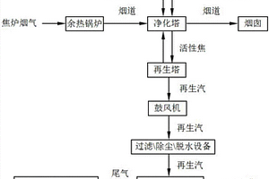運用制硫酸系統處理活性焦法焦爐煙氣脫硫脫硝酸汽的處理系統