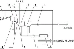 利用固體廢物進行厭氧消化廢水除磷的設備及處理工藝