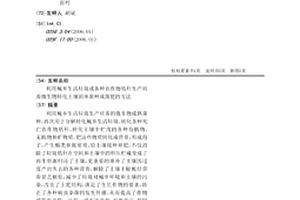 利用城鄉生活垃圾或各種農作物秸稈生產培養微生物轉化土壤固體菌種或菌肥的方法