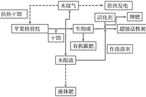 利用蘋果修剪廢枝制備的超級電容炭及制備方法和應用