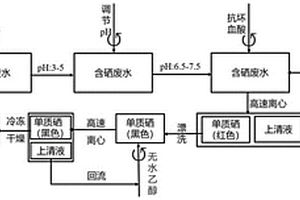 去除廢水中的硒并同步回收高純桿狀晶體硒的方法