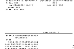 城市固體廢棄物轉化處理制成建筑材料及其制備方法