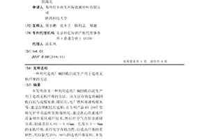 利用造紙廠堿回收白泥生產用于造紙無機纖維的方法