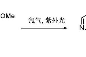利用紫外光催化反應制備2,4-二氯-5-氟嘧啶的方法