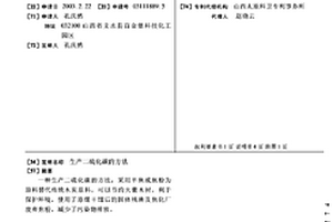 生產二硫化碳的方法