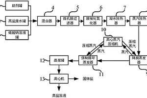 高鹽廢水的處理系統