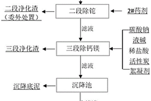 燒結機頭電除塵灰漂洗液除重除鉈的方法
