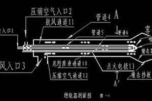 一種處置工業危險廢液的霧化燃燒器