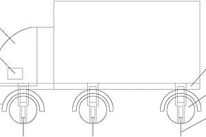 一種具有輔助支承的危廢運輸車