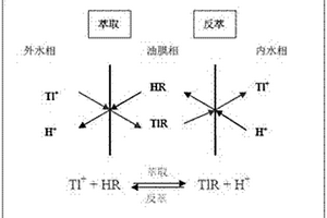 一種乳狀液膜分離去除鋼鐵冶金燒結煙氣脫硫廢水中重金屬鉈的方法